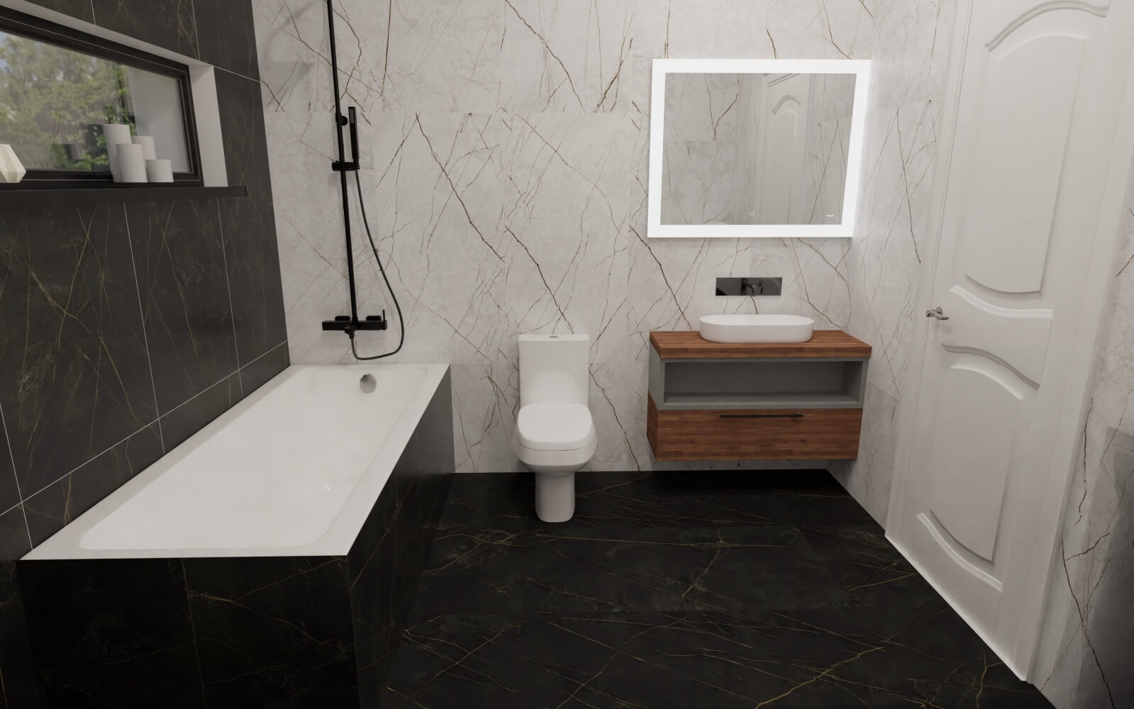 <b>№057</b> Совмещенный санузел 6,44 м²